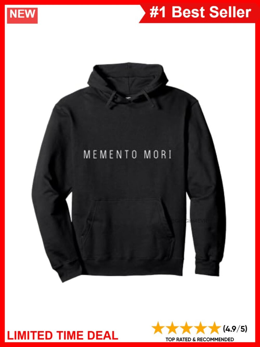 Memento Mori Latin Pullover Hoodie Classic Fit Long Sleeve Positivity Gift